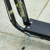 HOMCOM kinderscooter step kickscooter stadsscooter kinderstep kickboard met luchtbanden 12 inch zwart 120 x 58 x 85-95 cm(m-7)