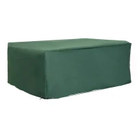 Outsunny UV/Rain Protective Rattan Furniture Cover, 205x145x70 cm-Green(m-1)
