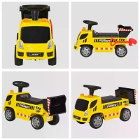 HOMCOM Ride On Car Kids Truck Storage w/ Tipping Bucket for 18 - 36 Months Yellow(m-8)