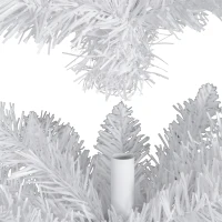 HOMCOM kerstboom dennenboom met kunststof standaard 390 takpunten wit Ø 55 x 180 h cm(m-7)