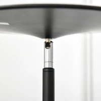 HOMCOM vloerlamp met LED 90 graden verstelbaar afneembare lichtmast lamp metaal acryl zwart Ø28 x 171,5 cm(m-6)