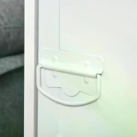 HOMCOM Rolling Storage Cabinet File Cabinet With Adjustable Shelf, Metal Door White(m-9)