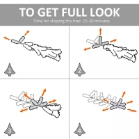 HOMCOM Artificial Christmas Tree Indoor Christmas Tree Artificial Decoration Xmas Gift with Metal Stand 416 Tips 1.5M - Green(m-5)