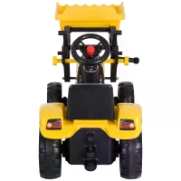 Homcom Pedal Go Kart Go Karting For Kids  Ride-On Excavator W/ Digger On Four Wheels(m-7)