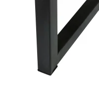 HOMCOM Bedside Table, Modern Nightstand with 2 Drawers, Zig Zag Design, Bedroom Night Table, Natural(m-10)