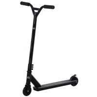 HOMCOM Stunt Scooters for Beginners Trick Stunt Scooter with Stable Performance Freestyle Kick Scooter for Teenagers 14 Years and Up Black(m-11)