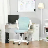 Vinsetto Mesh Home Office Chair w/ Flip-Up Arm Blue(m-10)