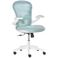 Vinsetto Mesh Home Office Chair w/ Flip-Up Arm Blue(m-1)