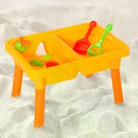 HOMCOM Qaba Sand and Water Table Beach Toy Set 2 in 1 Outdoor Activities Playset for Kids with Lid and Accessories 23 Pcs Double Basins Garden Sandpit Sandbox for Beach Bath 3 Years Old Toddlers(m-7)