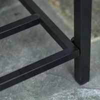 Outsunny PE Rattan Raised Flower Plant Vegetables Stand Rack Shelf Box Growth Outdoor Indoor(m-5)