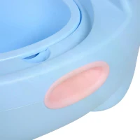 HOMCOM Portable Baby Potty Kids Children Training Toilet Chair Toddler Trainer Stool with Cushion 6 Months - 6 Years Blue(m-8)