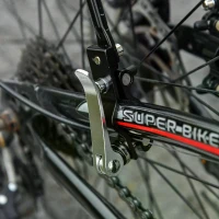 HOMCOM Aluminum Rear Bike Pannier Rack Carrier Max 25kg Load, Adjustable Bicycle Back Seat Rack Holder w/ Red Reflector For Cycling Camping Touring Sport(m-7)