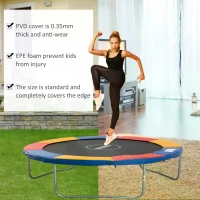HOMCOM 10FT Trampoline Pad Surround Safety Pad Foam Pading Pads Replcement Spare New Multi-Color(m-6)