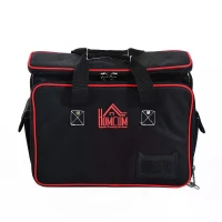 HOMCOM Heavy Duty Tool Bag Electrician bags Organizer Mechanic Storage Black(m-4)