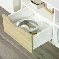 HOMCOM TV Cabinet Stand Unit for TVs up to 42'' Flat Screen with Drawer and Compartments, Entertainment Center for Living Room, Bedroom(m-7)