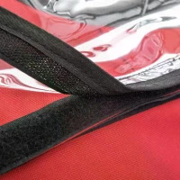 HOMCOM Child Bike Trailer 2 In1 Foldable Baby Stroller 2-Seater Transport Carrier with Adjustable Handlebar Storage Bag Reflector Flag 160L x 84W x 106H cm Red(m-6)