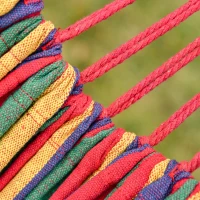 Outsunny Fabric Hammock Bed with Stand, Free Standing Adjusytable Lounge Chair Includes Portable Carrying Case for Outdoor or Indoor(m-5)