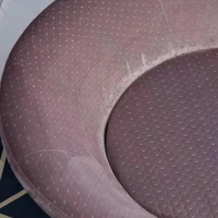 PawHut Luxury Pet Sofa Couch Velvet Covered Sponge Cushioned Bed Lounge for Small Medium Sized Dog or Cat Easy to Clean Light Pink(m-5)