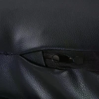 HOMCOM Foldable Padded Sofa with Adjustable Backrest Thick Seat Cushion Lazy Lounge Cream Black(m-5)