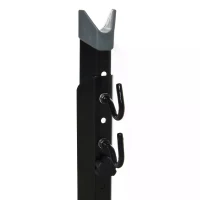 HOMCOM 63-73.5H cm Adjustable Bike Storage Rack Ground Stand PP Feet Pad Metal Frame Black(m-14)