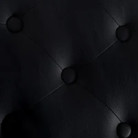 HOMCOM Faux Leather Piano Stool Height Adjustable Keyboard Bench Dressing Table Seat 64(L) x 35(W) x 45/55(H)cm,Black(m-9)