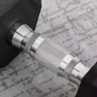 HOMCOM 12.5KG Single Rubber Hex Dumbbell Portable Hand Weights Dumbbell Home Gym Workout Fitness Hand Dumbbell(m-9)