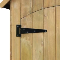 Outsunny Garden Storage Shed Backyard Tool Cabinet Tool Organizer with Asphalt Roof(m-11)