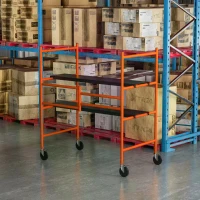 HOMCOM Multi Purpose Scaffolding Ladder with Locking Wheels, Adjustable Working Platform, Steel Frame(m-2)