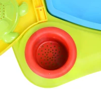 HOMCOM children's sand toys, sandpit table with 16 pcs. Accessories, game table, beach toys, from 3 years, PP, 99.5 x 49 x 48 cm(m-6)