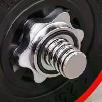 HOMCOM 30KGS Two-In-One Dumbbell & Barbell Adjustable Set Strength Muscle Exercise Fitness Plate Bar Clamp Rod Home Gym Sports Area(m-8)