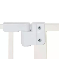 PawHut Pet Safety Gate Pressure Fitted Tall Stair Barrier for Dog Expandable Fence with Auto-Close Double Locking System Extension 74 to 84 cm 92 to 102cm White(m-5)