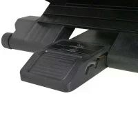 HOMCOM Footrest Adjustable Height & Angle  0-30 Degree for Better Posture at Office Black(m-8)