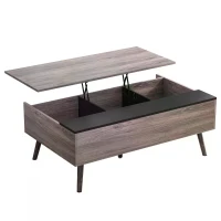 HOMCOM Lift-Top Coffee Table with storage  100x 65 x 39cm Grey(m-11)