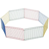 PawHut Foldable Metal Small Animal Playpen Octagon Mice Crate Kennel(m-4)