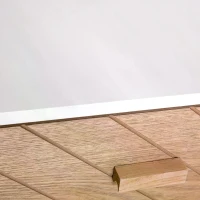 HOMCOM 4 Drawers Bedside Cabinet Wooden Table Storage Chest Organiser Night Stand Scandinavian Nordic Style Home Furniture(m-10)