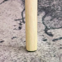 HOMCOM Set of 2 Nesting Coffee Tables with Rattan Tabletop Round Side Tables Living Room Bedroom(m-9)