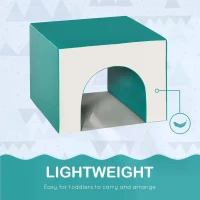 HOMCOM 4-Piece Soft Play Set for Toddlers 1-3 Years, Multi-colored(m-6)