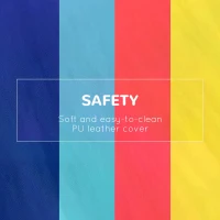 HOMCOM Soft Play 4-piece Climb and Crawl Foam Toddler Stairs and Ramp Colorful Children's Educational Software Activity Toys for Baby Preschooler(m-6)