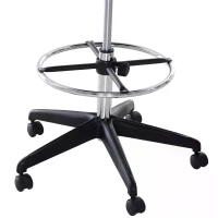 Vinsetto Drafting Chair, Draughtsman Chair, Mesh Tall Office Chair with Adjustable Height, Foot Ring, Swivel Wheels(m-9)