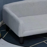 PawHut Modern Design Pet Sofa for Cat or Medium-sized Dog with Armrests and Widened Rest Area(m-13)