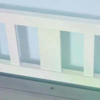 HOMCOM Wooden Toy Box Storage Chest Seating Bench Organizer for Kids Ottoman with Safety Hinge(m-14)