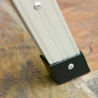 HOMCOM Folding Step Up Hop Up Fold Bench Stool Work Platform 2 Step Ladder Aluminum with Secure Locking 109Lx40Wx50Hcm 150kg(m-9)