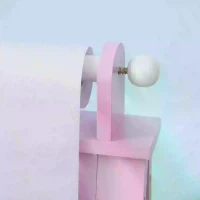 HOMCOM Kids Easel 3 in 1 Wooden Art Easel with Paper Roll Double-Sided Chalkboard & Whiteboard with Storage Baskets for Toddler Girls, Pink(m-8)