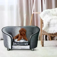 PawHut Pet Sofa Indoor Dog Cat Puppy Kitten Mat Cushion Bed Couch Chair House(m-2)