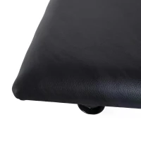 HOMCOM Foldable Keyboard Stool Padded Seat X Frame Chair Adjustable Height Piano Bench Black(m-11)