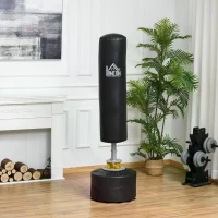 HOMCOM Punching Bag with Stand Heavy Boxing Set w/ Suction Cup Base for Adult Youth, Home Office Gym(m-2)