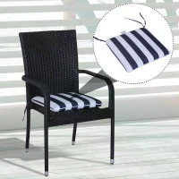 Outsunny Dining Chair Cushion Kitchen Seat Pad Set of 6(m-6)