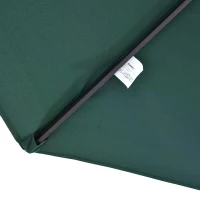 Outsunny 4.6m Garden Parasol Double-Sided Sun Umbrella Patio Market Shelter Canopy Shade Outdoor Green - NO BASE(m-11)