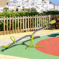 HOMCOM Kids Children 360 Degree Rotating Seesaw Swivel Playground Equipment Garden Outdoor Indoor(m-10)