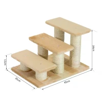 PawHut Pet Stairs 3-step Pet Ladder Cat dog Stairs Climb Ladder Cat Tree(m-3)
